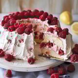 Gâteau des anges aux framboises