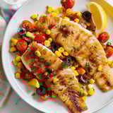 Tilapia poêlé salade maïs