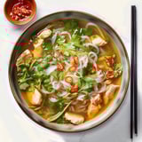 Soupe au poulet et konjac