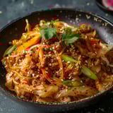 Porc et vermicelles au chou