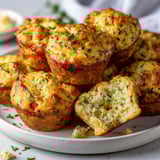 Une plaque contenant des muffins aux courgettes, une recette facile et healthy.