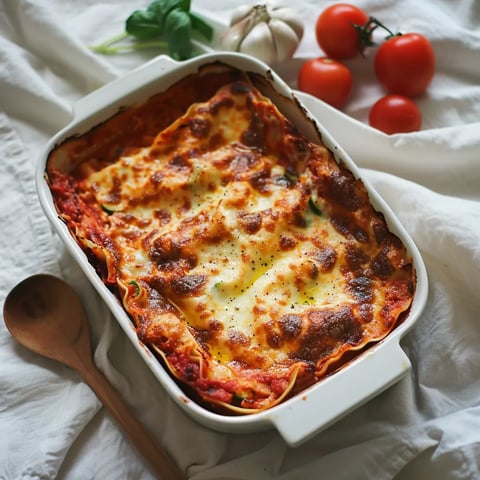 Lasagnes courgette-ricotta et sauce tomate