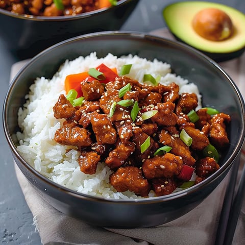Protéines de soja texturées en mode boeuf sauté