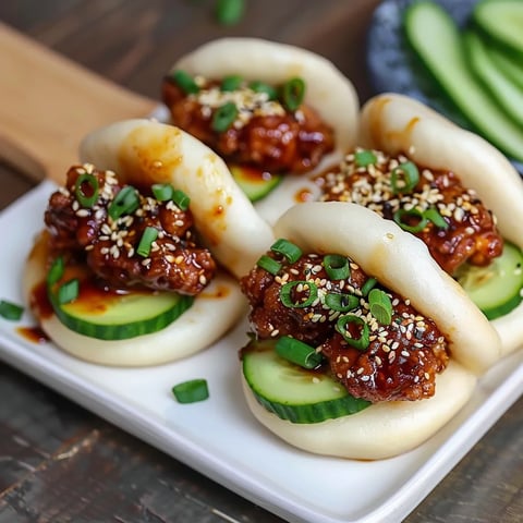 Bao coréen au poulet croustillant