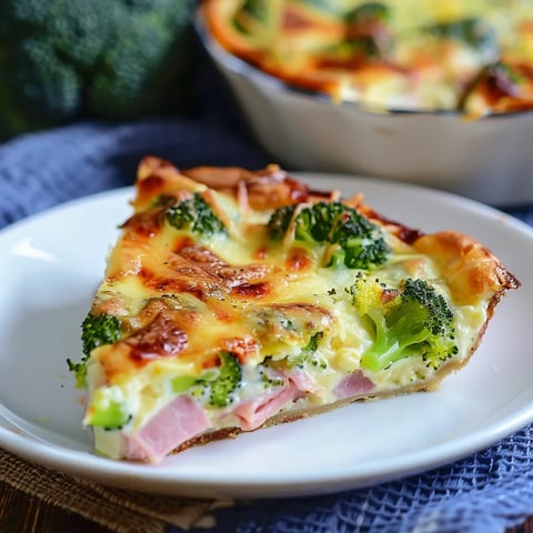 Clafoutis au brocoli et au jambon