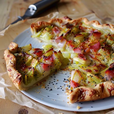 Tarte rustique poireaux et comté