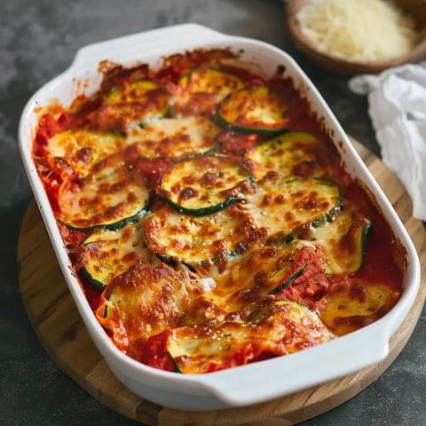 Lasagne courgette-ricotta et sauce tomate
