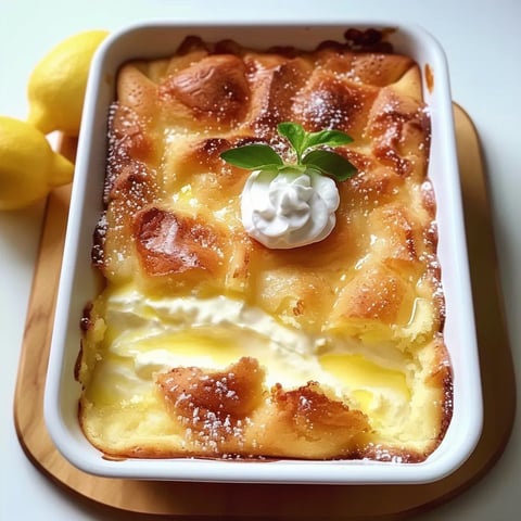 Gâteau renversé au citron et au fromage à la crème
