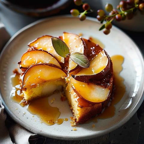 Gâteau aux Poires Caramélisées