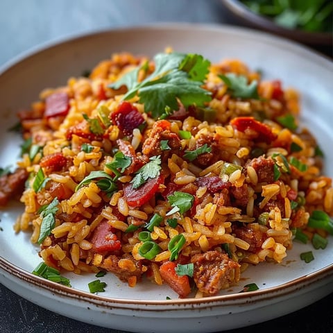 Riz Mexicain au Chorizo et Lardons