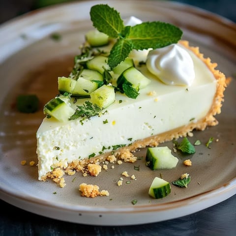 Cheesecake Salé : Chèvre, Menthe, Citron Et Concombre