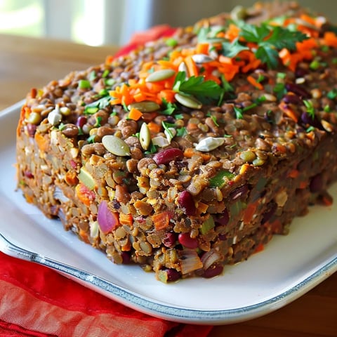 Pain de légumes et légumineuses (végane)