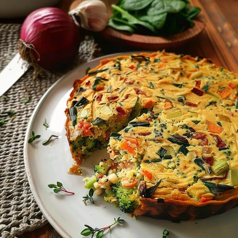 Recette de quiche à la farine de pois chiches