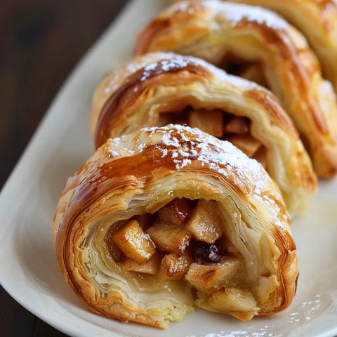Roulés Feuilletés aux Pommes en 10 Minutes