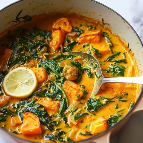 Recette des épinards crémeux au curcuma