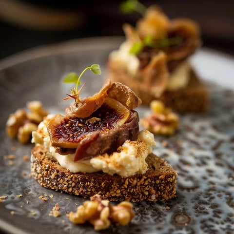 Toasts Sophistiqués au Magret et Fromage - Recette Apéritif