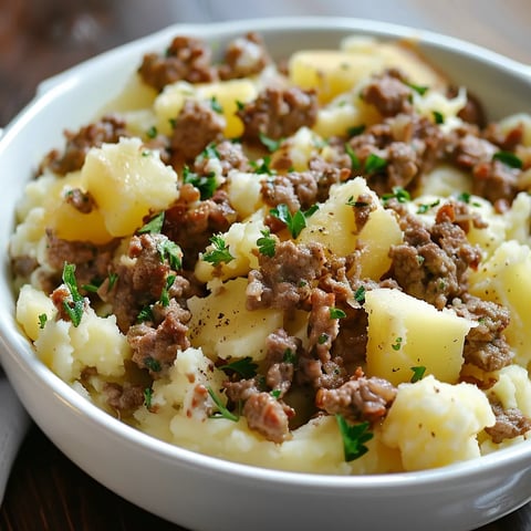 Viande hachée avec pommes de terre