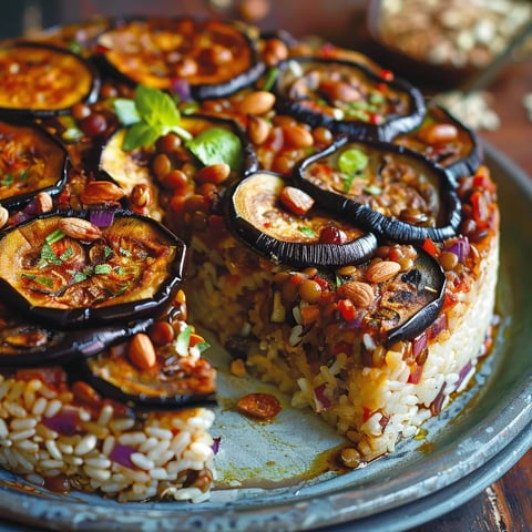 Gâteau d'aubergines libanais