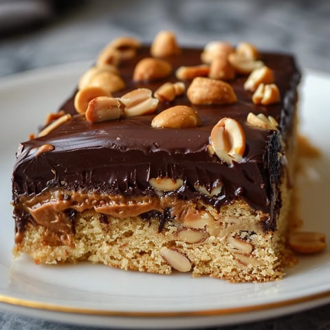 Cake au Beurre de Cacahuète & Chocolat