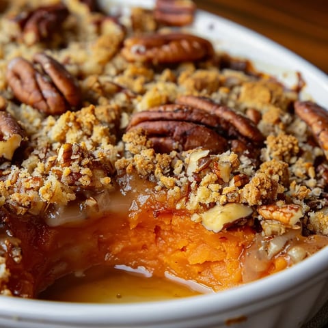 Crumble de Patate douce aux Noix de pécan