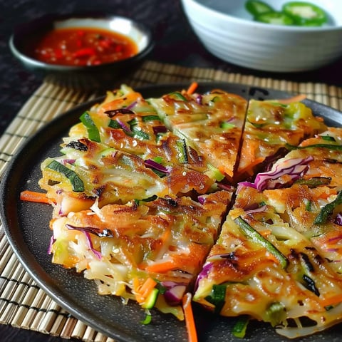 Crêpes Coréennes aux Légumes | Yachaejeon