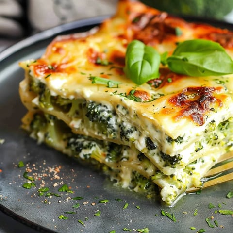 Lasagnes végétariennes au brocoli