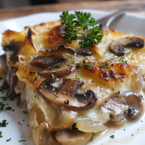 Gratin Léger aux Champignons