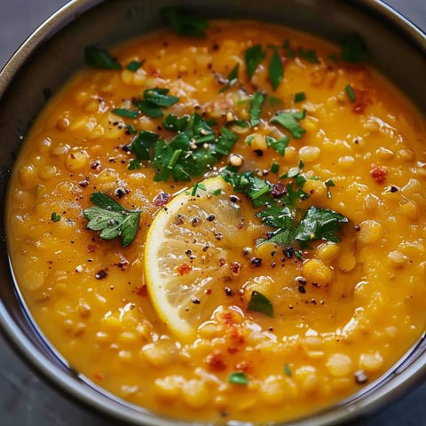 Recette facile : Soupe de lentilles citronnée