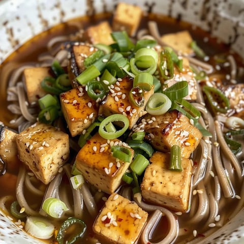 Soupe de Nouilles Soba au Sésame et Miso