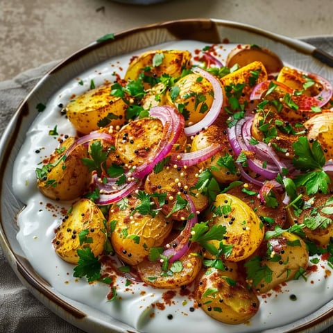 Pommes de Terre Chaat Masala au Yaourt
