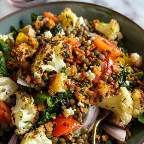 Salade de Lentilles au Chou-fleur Rôti