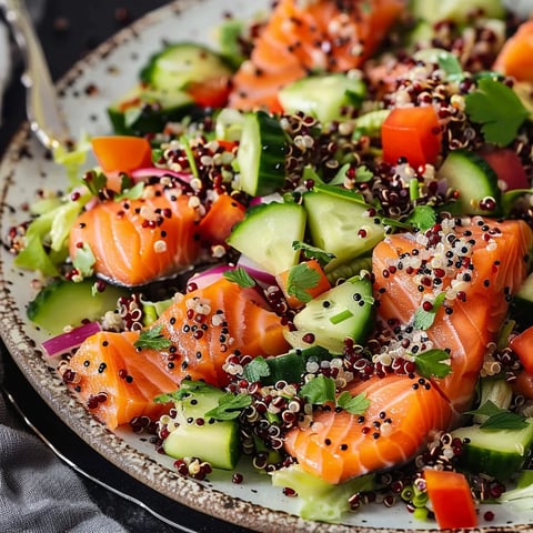 Salade de Quinoa au Saumon