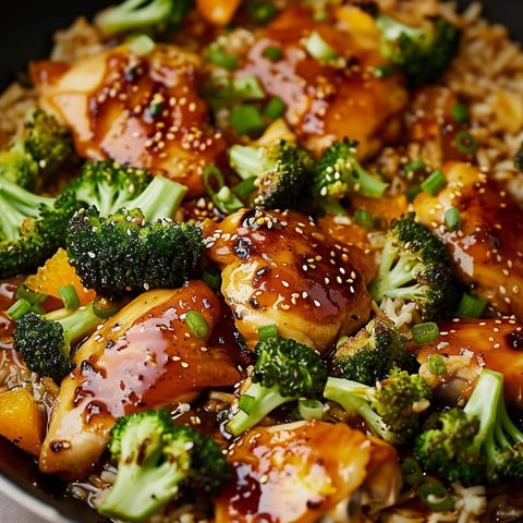 Recette de Poulet à l'Orange et Brocoli Facile
