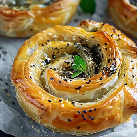 Spirale Feuilletée de Spanakopita