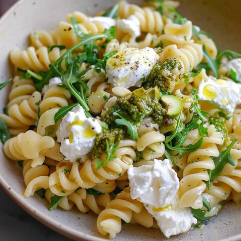 Salade de Pâtes à la Burrata et au Citron