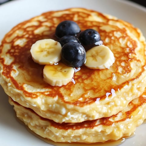 Pancakes au Fromage Cottage sans Farine