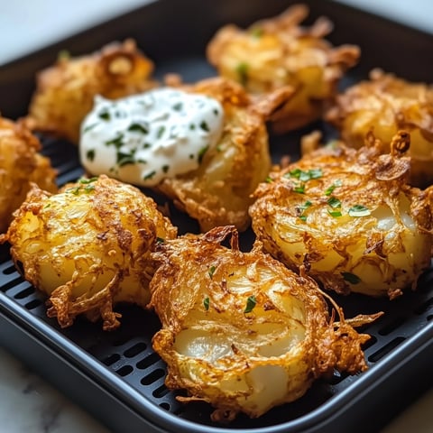 Bhajis d'Oignons à la Friteuse à Air