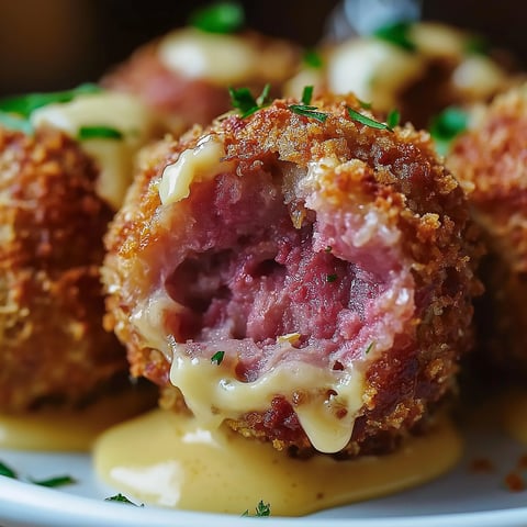 Boulettes de Reuben Croustillantes
