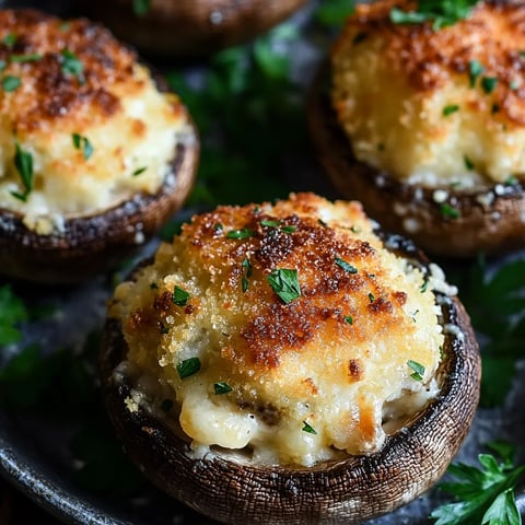 Champignons Farcis à l'Ail et au Parmesan
