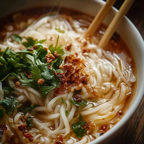 Nouilles de Riz au Bouillon Façon Yunnan - Un bol réconfortant aux saveurs authentiques
