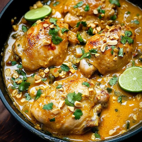 Poulet coco-citron vert en une poêle