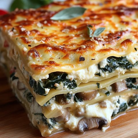 Lasagnes Blanches Végétariennes Bien Garnies
