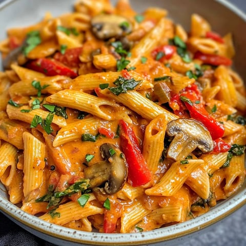 Pâtes Crémeuses Végétaliennes Façon Fajitas