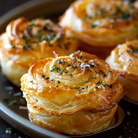 Cruffins au fromage et à l'ail