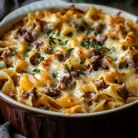 Casserole de Nouilles au Bœuf et à la Crème Sure