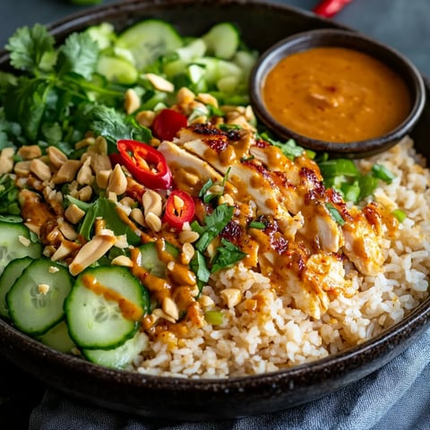 Salade de Riz Croustillant Satay