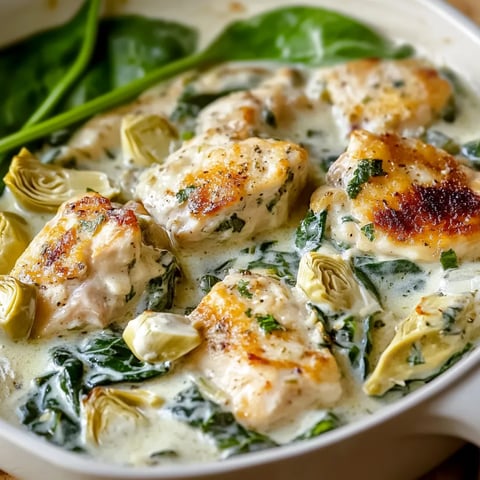 Poulet aux Épinards et Artichauts au Cottage