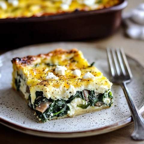 Clafoutis aux Œufs, Épinards et Cottage Léger
