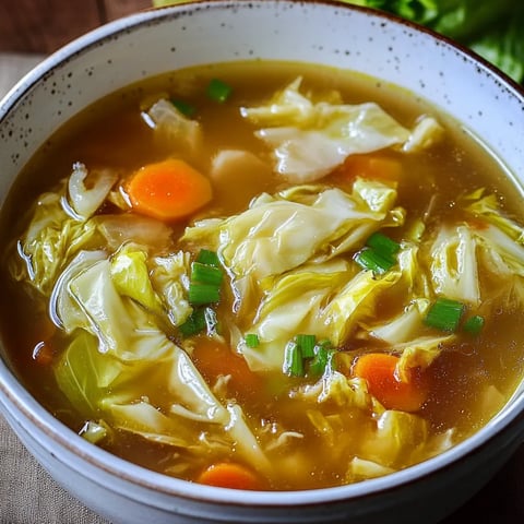 Soupe au Chou Napa, Carottes et Bouillon de Légumes