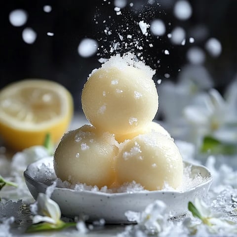 Biscuits Moelleux aux Boules de Neige au Citron